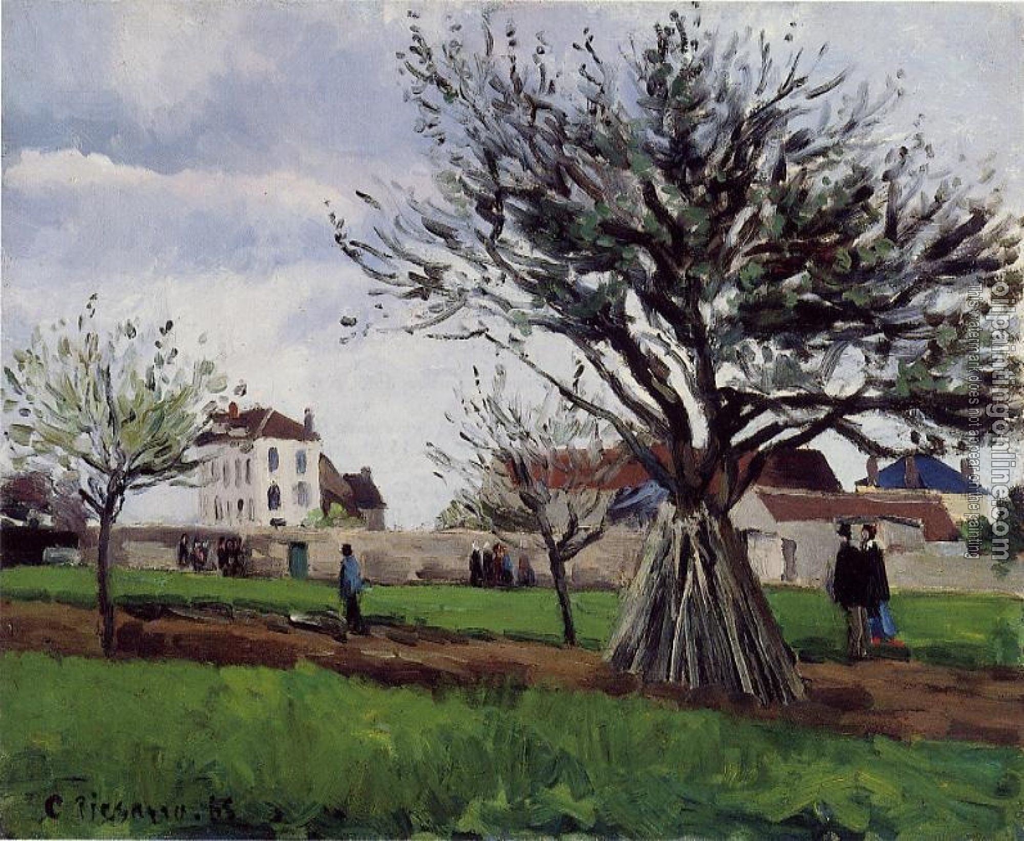 Pissarro, Camille - Apple Trees at Pontoise, The Home of Pere Gallien